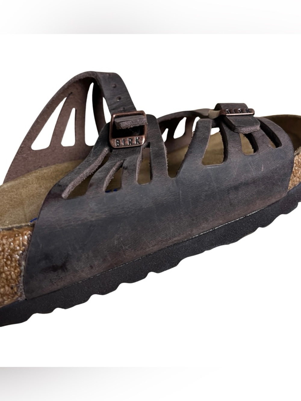 Birkenstock Women’s Sandals Granada Oiled Leather Soft Footbed Size 9 US - Picture 4 of 11